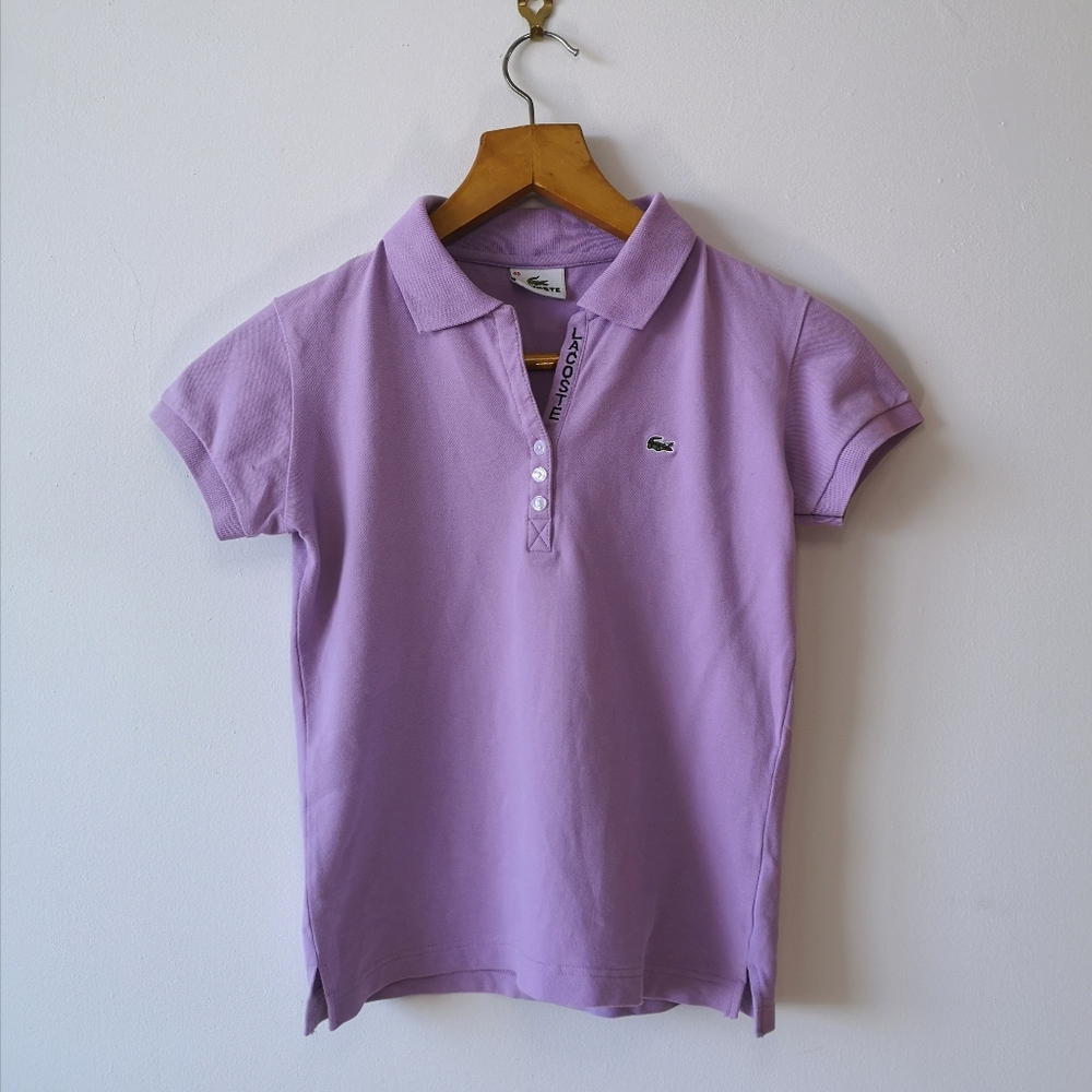 Lacoste Lilac Short-Sleeve Polo